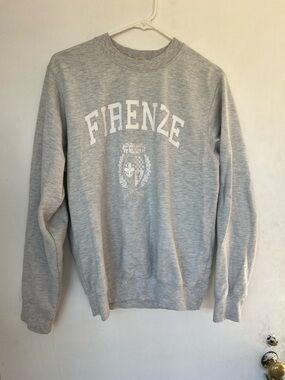 Firenze Grey Crewneck Sweatshirt - Unbranded